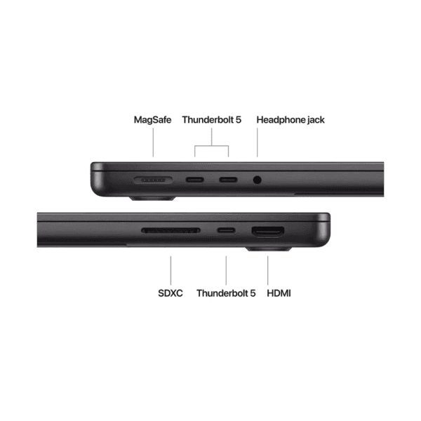 Apple - MacBook Pro 14 inç M4 Pro Çip ile Güçlendirilmiş - 24GB Bellek - 512GB SSD - Uzay Siyahı - Görsel 6