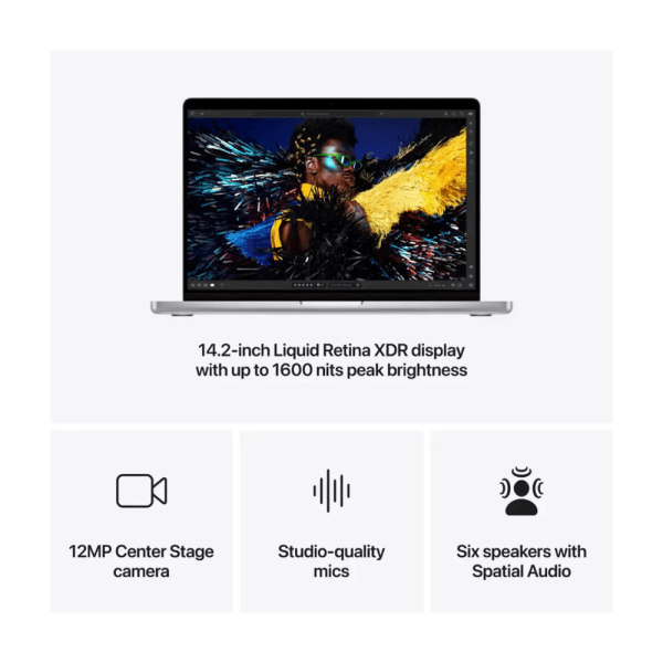 Apple - MacBook Pro 14 inç M4 Çip ile Güçlendirilmiş - 24GB Bellek - 1TB SSD - Uzay Siyahı - Görsel 5